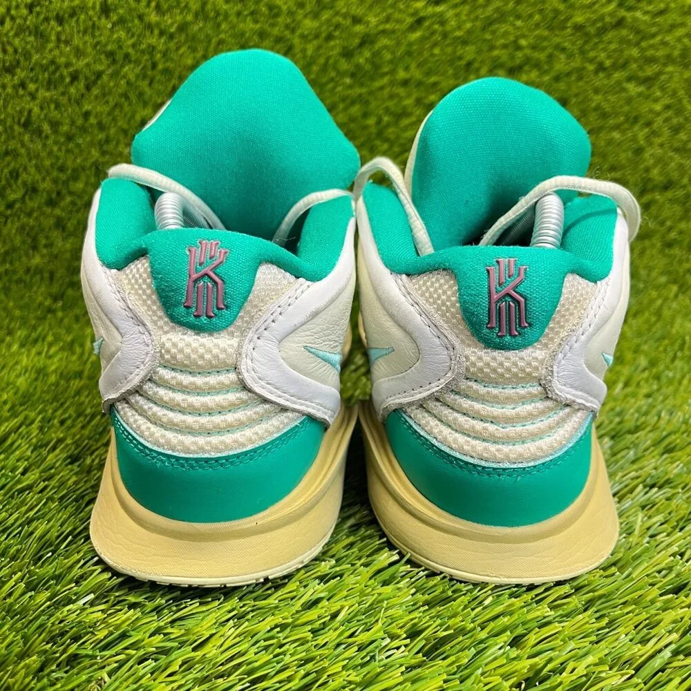 Nike Kyrie Infinity Mens Size 8‎ White Green Basketball Athletic Shoes Sneakers